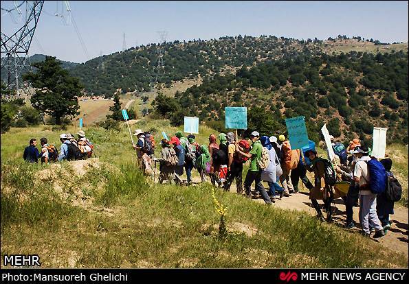 گزارش تصویری از تجمع طرفداران محیط زیست در جنگل ابر شاهرود