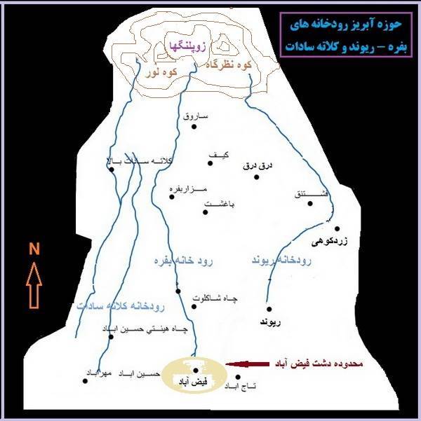 رودخانه و آبشارهای بفره  