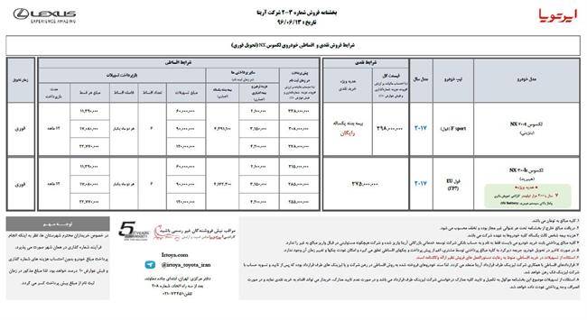 شرایط فروش جدید ایرتویا