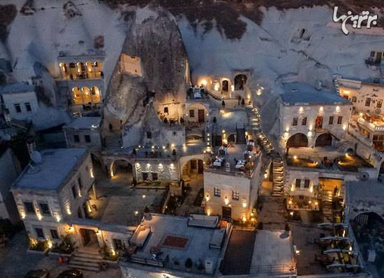 هتل هایی به شکل غار در کاپادوکیه ترکیه
