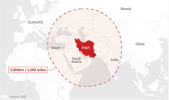 ایران از موشک بالستیک دوربرد جدید رونمایی کرد