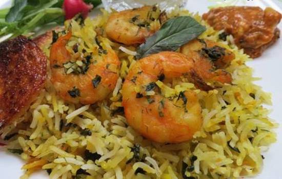 طرز تهیه شوید پلو با میگو