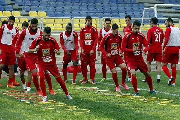 غیبت 7 بازیکن در تمرین صبحگاهی تیم فوتبال پرسپولیس