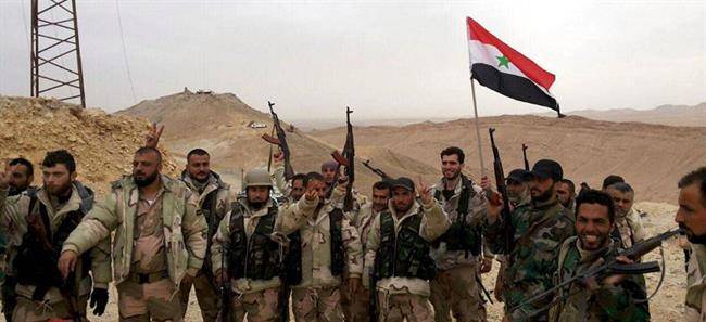 یورش نیروهای ارتش سوریه به مواضع داعش در غرب شهر المیادین