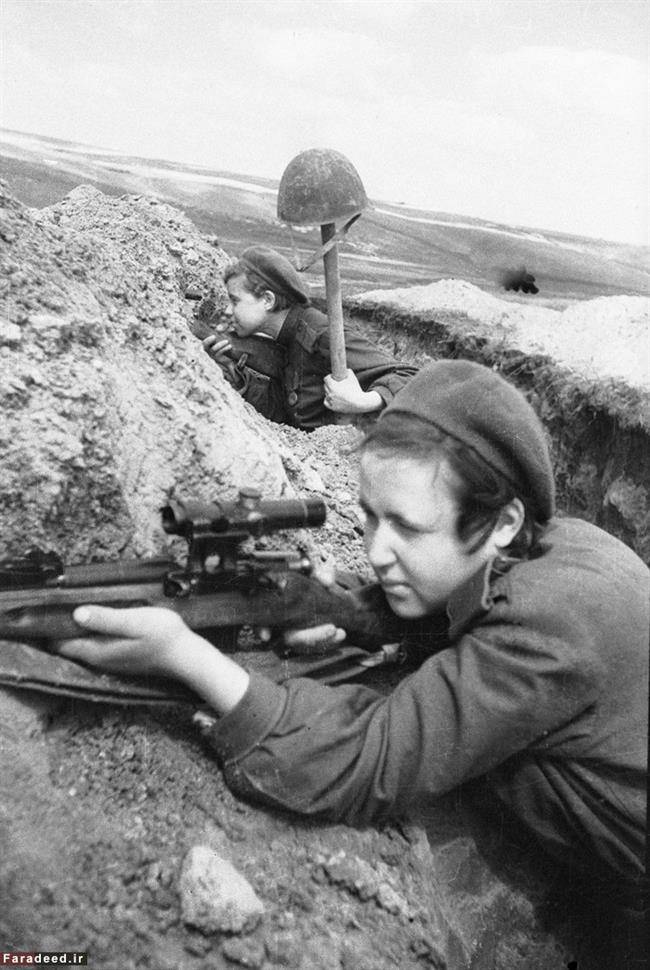 تصاویر/ زنان تک تیرانداز شوروی؛ فرشتگان مرگ