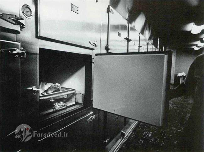 جسد مرلین مونرو در سردخانه. آگوست 1962