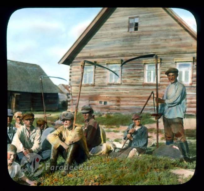 کشاورزان روسی در حومه سن پترزبورگ