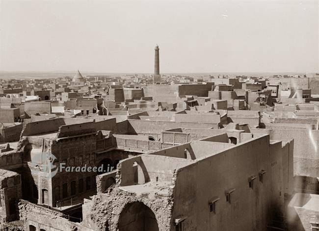 مسجد جامع النوری و گُل‌دستهٔ الحدباء در مرکز شهر موصل