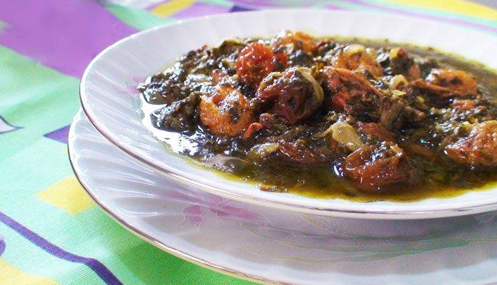 آلو اسفناج،‌ یه خورش بی‌نظیر و خوشمزه