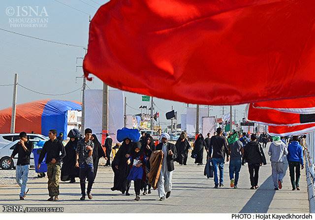 عملیات خدمات‌رسانی به زائران و مسافران مراسم معنوی اربعین 96 توسط شهرداری منطقه 5