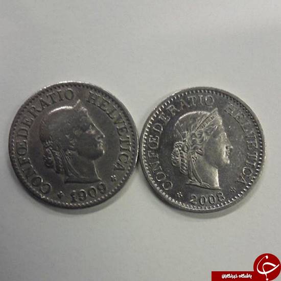 سکه‌های سوئیسی در گذر زمان +عکس