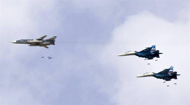 جنگنده‌های روسیه مواضع داعش در البوکمال را هدف قرار دادند
