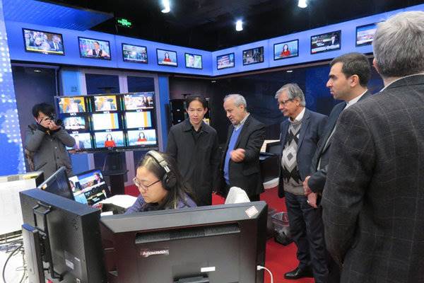 هیات رسانه‌ای ایران از شبکه تلویزیونی جهانی چین بازدید کرد
