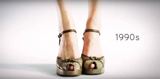 کفش پاشنه بلند دهه 1990