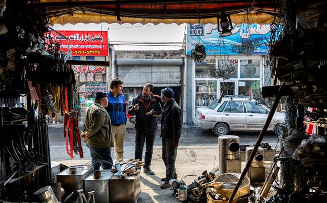 مشاغل قدیمی در معبر تاریخی سامان میدانی