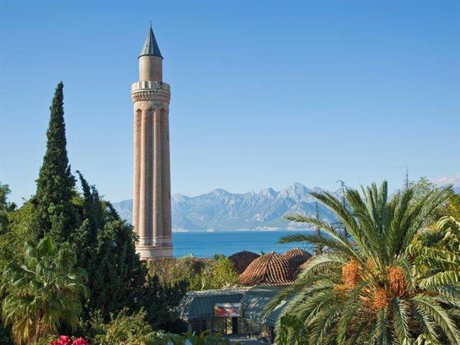 Yuli mosque minaret in Antalya