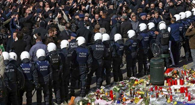 تظاهرات و درگیری در بروکسل/70 نفر بازداشت شدند