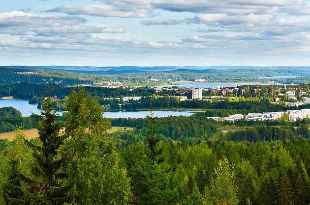 شهر کوچک Jyväskylä