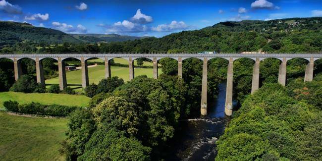 آب گذر Pontcysyllte و کانال Llangollen – ویلز