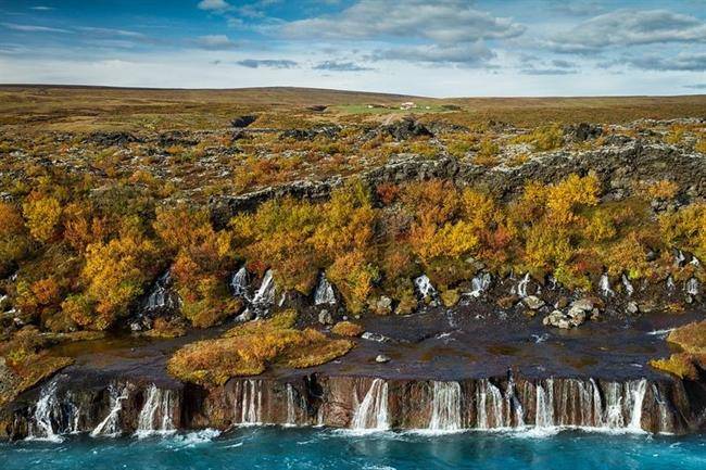 آبشار های hraunfossar 