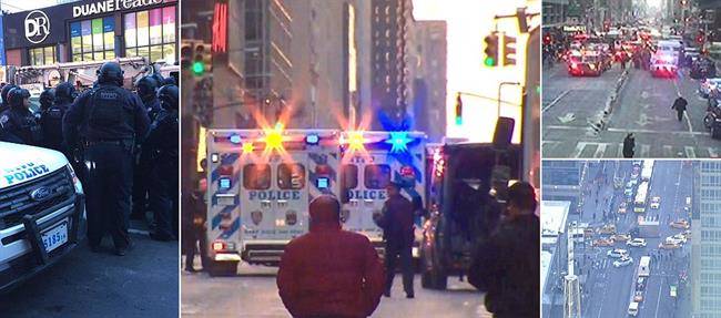 انفجار در مرکز منهتن در نیویورک/چندین نفر زخمی شدند+تصاویر
