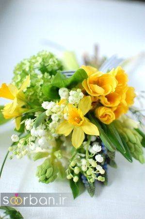 دسته گل عروس نرگس زیبا 2
