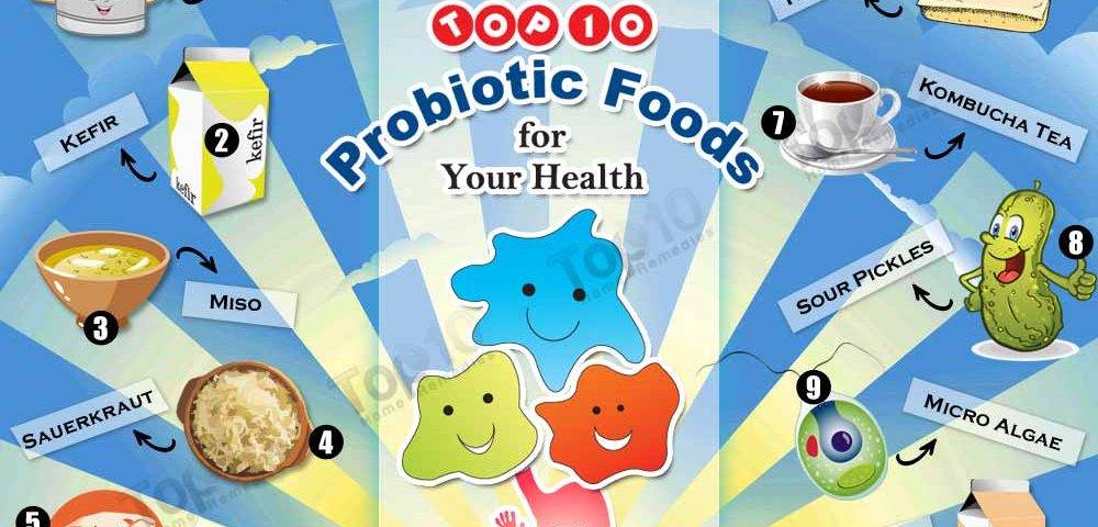10 غذای پروبیوتیک که برای سلامتی مفید است