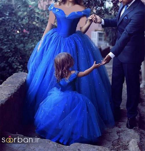 لباس عروس آبی16