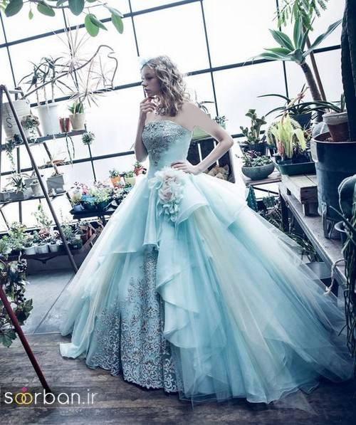 لباس عروس آبی6