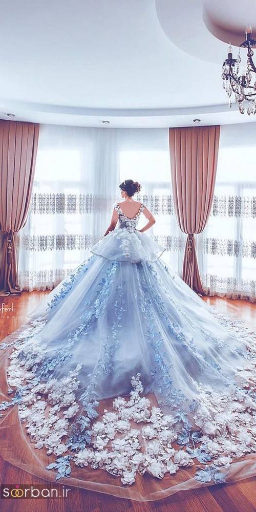 لباس عروس آبی23