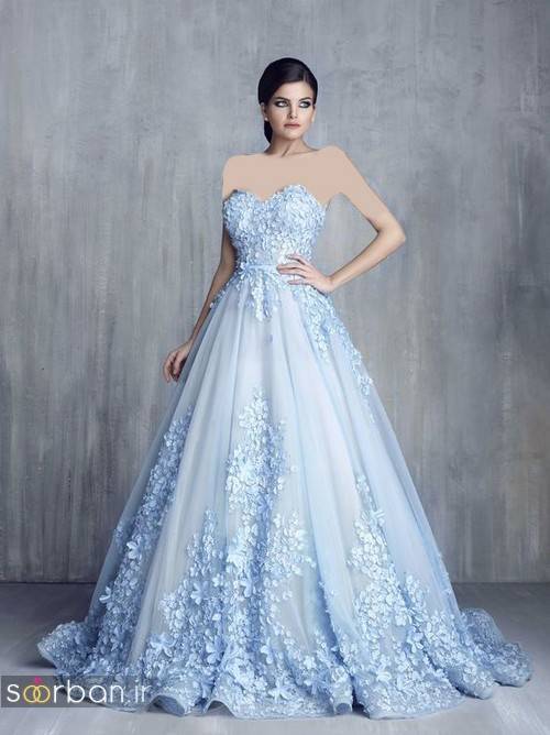لباس عروس آبی11