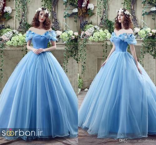 لباس عروس آبی21