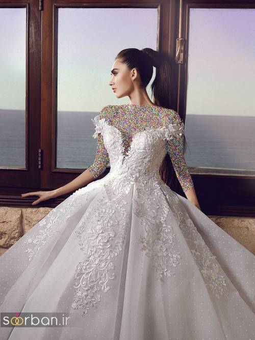 مدل لباس عروسی پرنسسی جدید شیک  