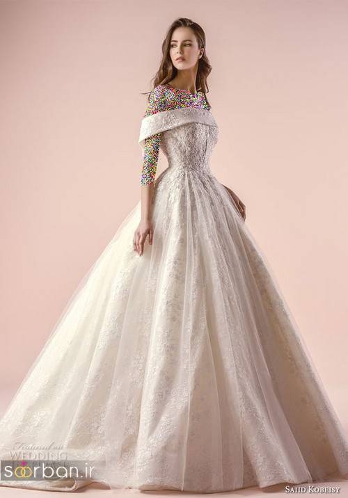 مدل لباس عروسی پرنسسی جدید شیک جدید زیبا