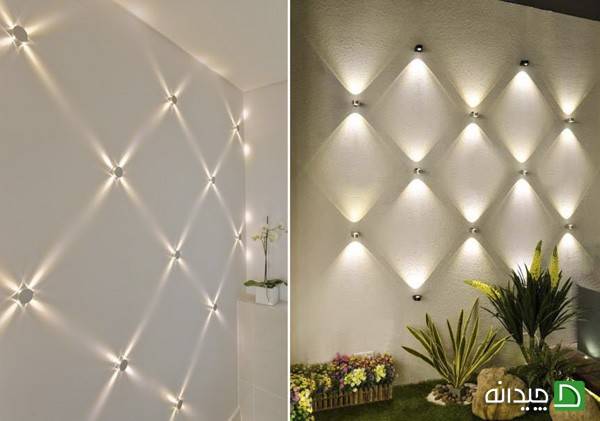 استفاد از نورپردازی در طراحی دیوار