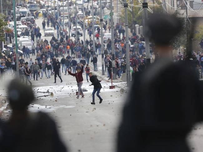 حمله نیروهای رژیم صهیونیستی به معترضان فلسطینی در بیت لحم