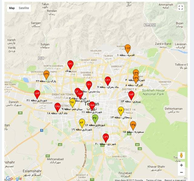 برگزاری بازی پرسپولیس و صنعت نفت آبادان در «هوای ناسالم برای همه افراد »