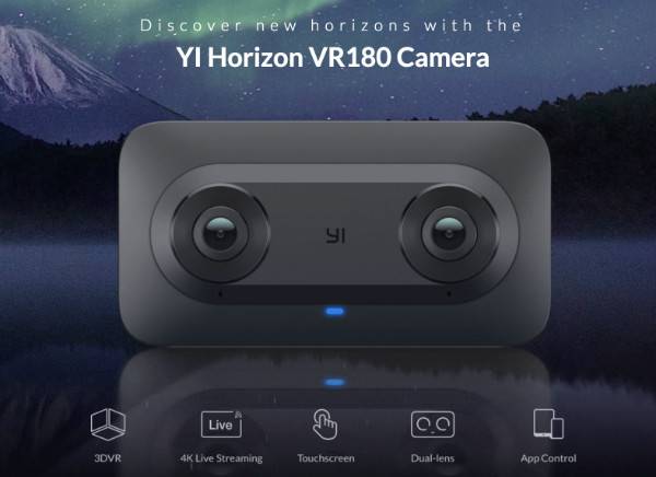 دوربین Yi Horizon VR180 ضبط ویدیو‌های سه بعدی 180 درجه را ممکن می‌سازد