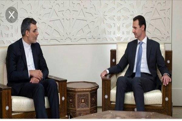 جابری انصاری با بشار اسد دیدار کرد