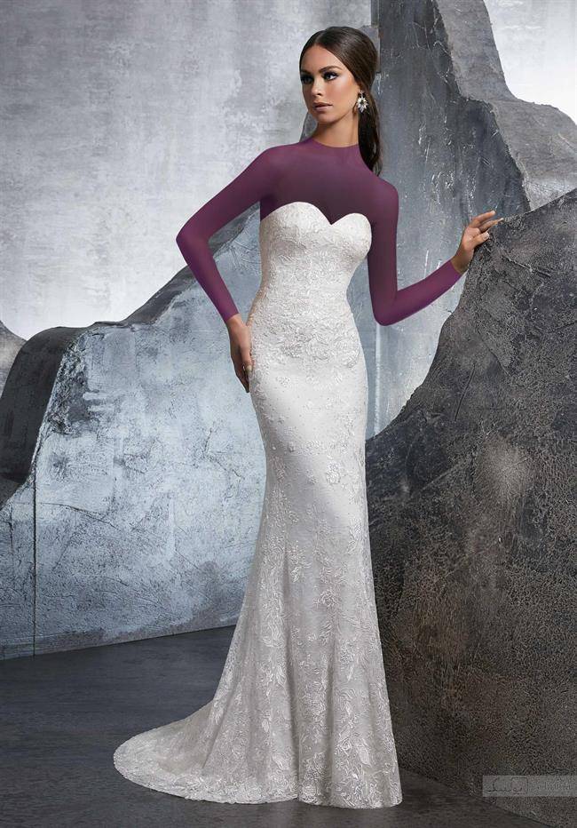 مدل لباس عروس دکلته 2018