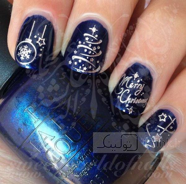 طراحی ناخن کریسمس