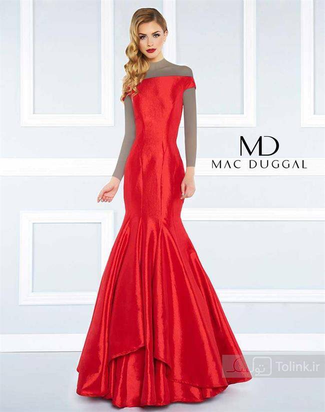 مدل لباس مجلسی قرمز