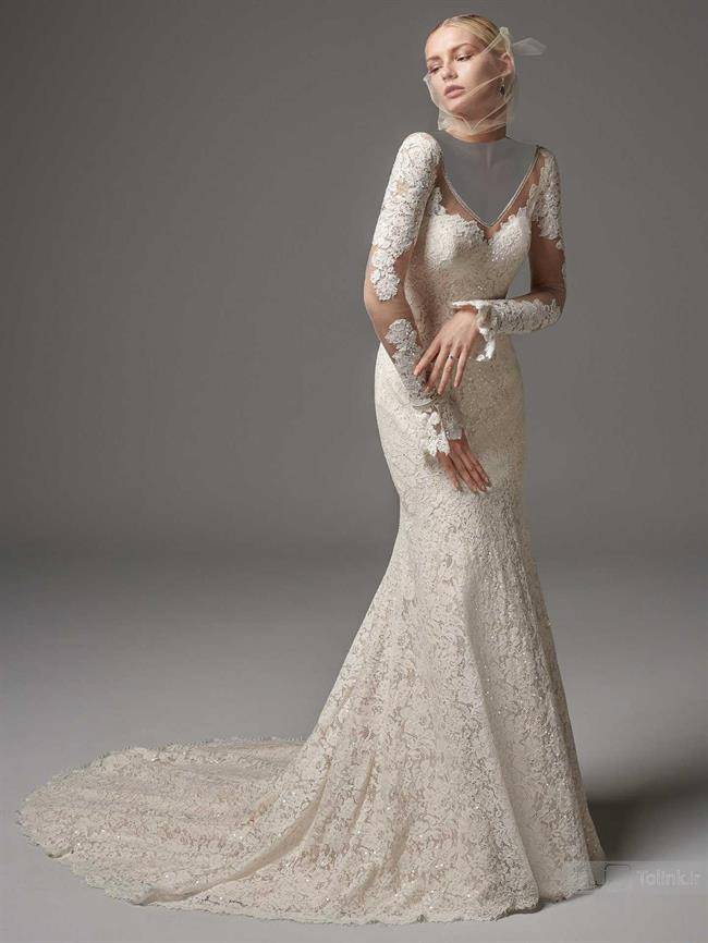 لباس عروس آستین بلند