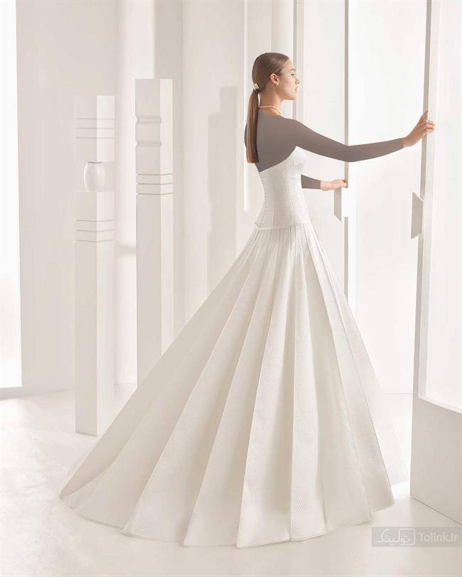 مدل لباس عروس دکلته «رزا کلارا»