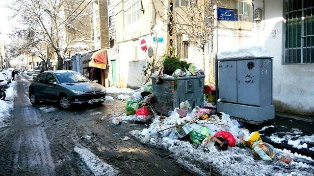 توضیح شهرداری درباره عدم جمع‌آوری زباله در برخی از محلات پایتخت در روزهای برفی