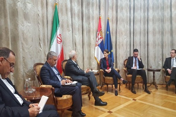 ظریف با نخست وزیر صربستان دیدار کرد