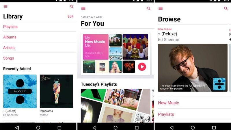 اپل موزیک اندروید با قابلیت هایی جدید برای ویدیوها به‌روزرسانی شد