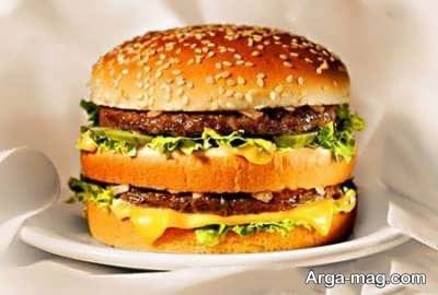 طرز تهیه همبرگر ذغالی