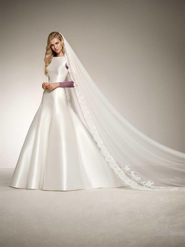 مدل جدید لباس عروس با دامن تافته