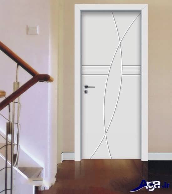 مدل سفید وچوبی درب اتاق خواب